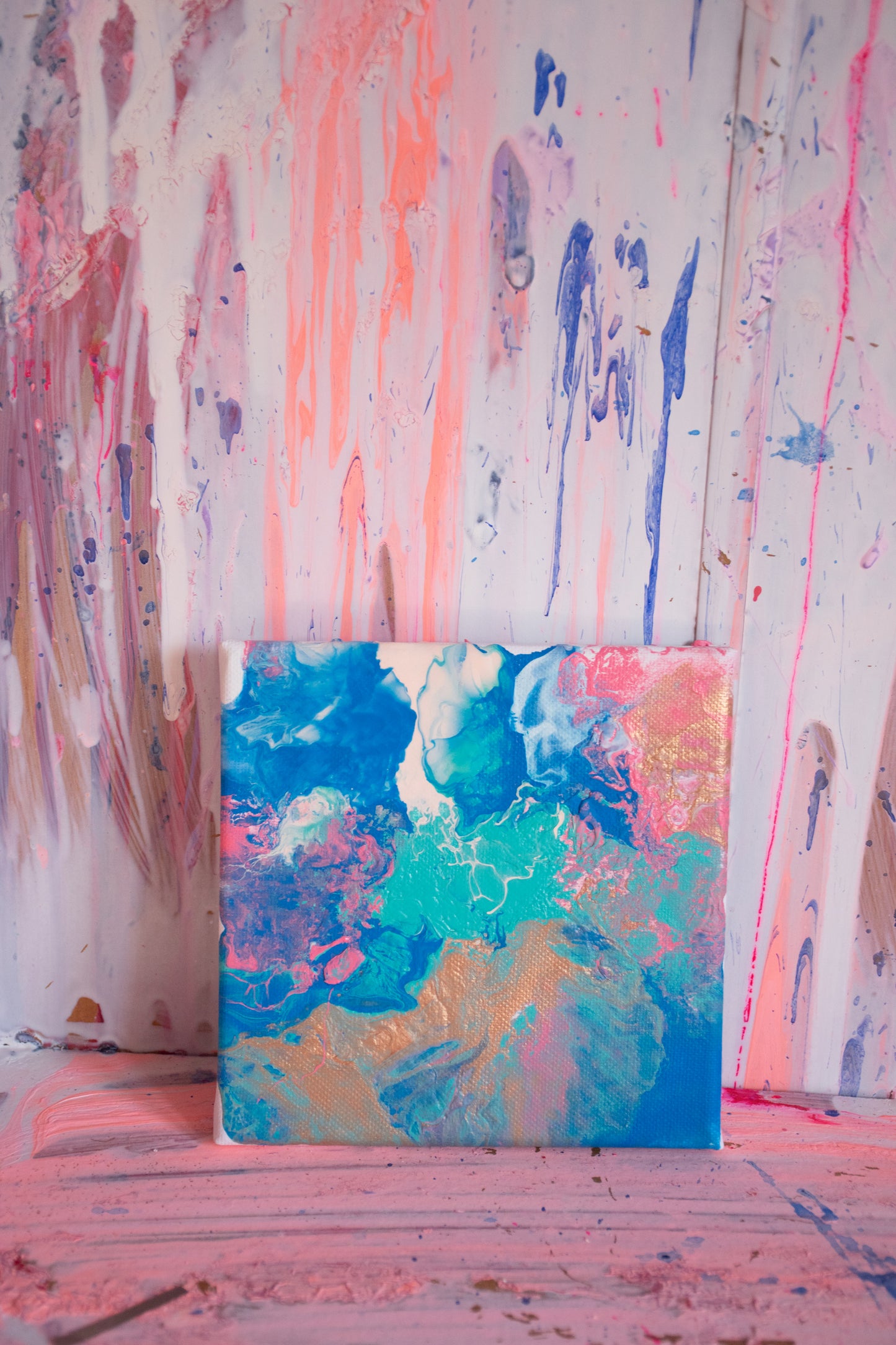 Ocean Eyes - Original Small Abstract Painting
