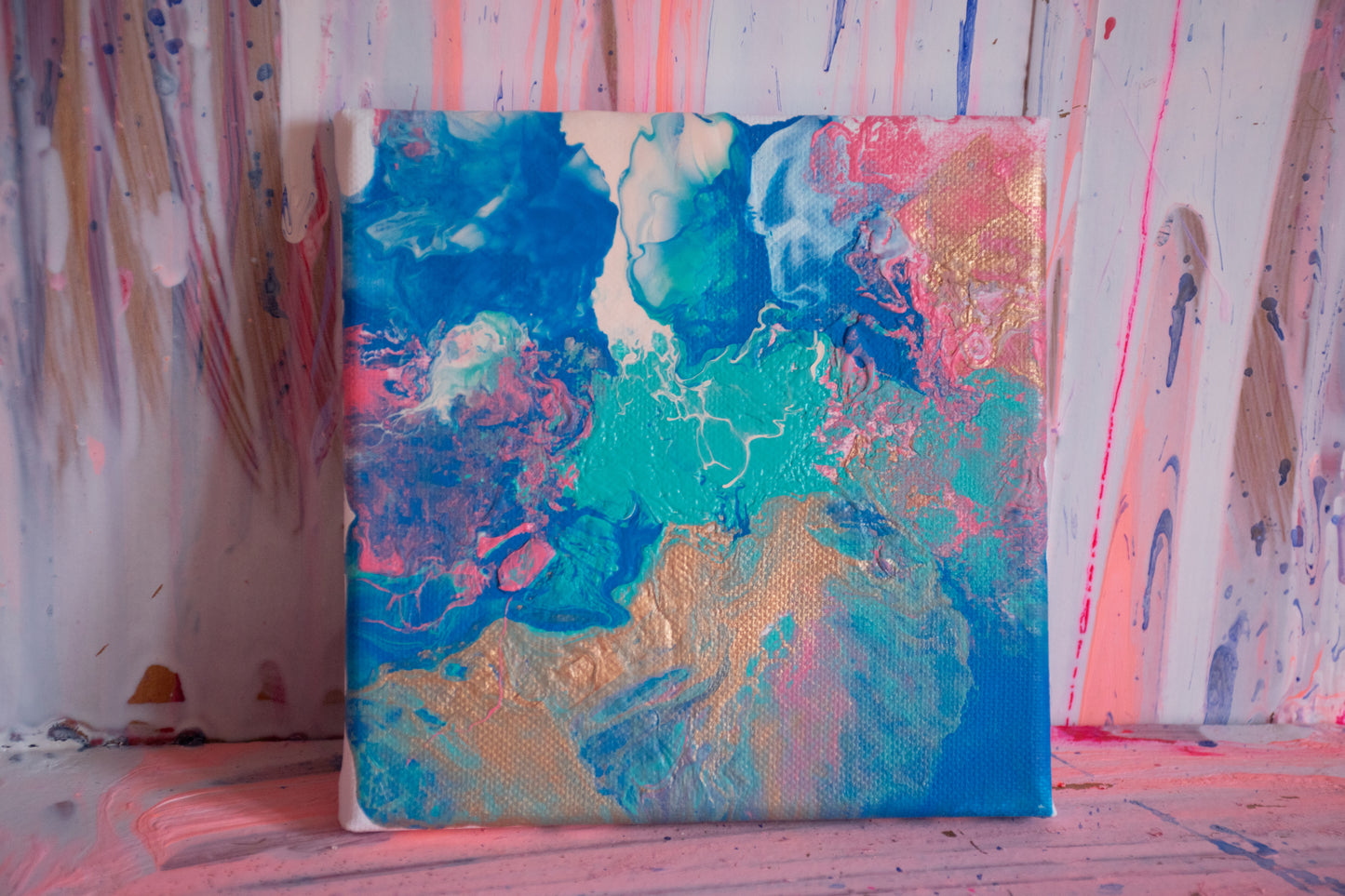 Ocean Eyes - Original Small Abstract Painting