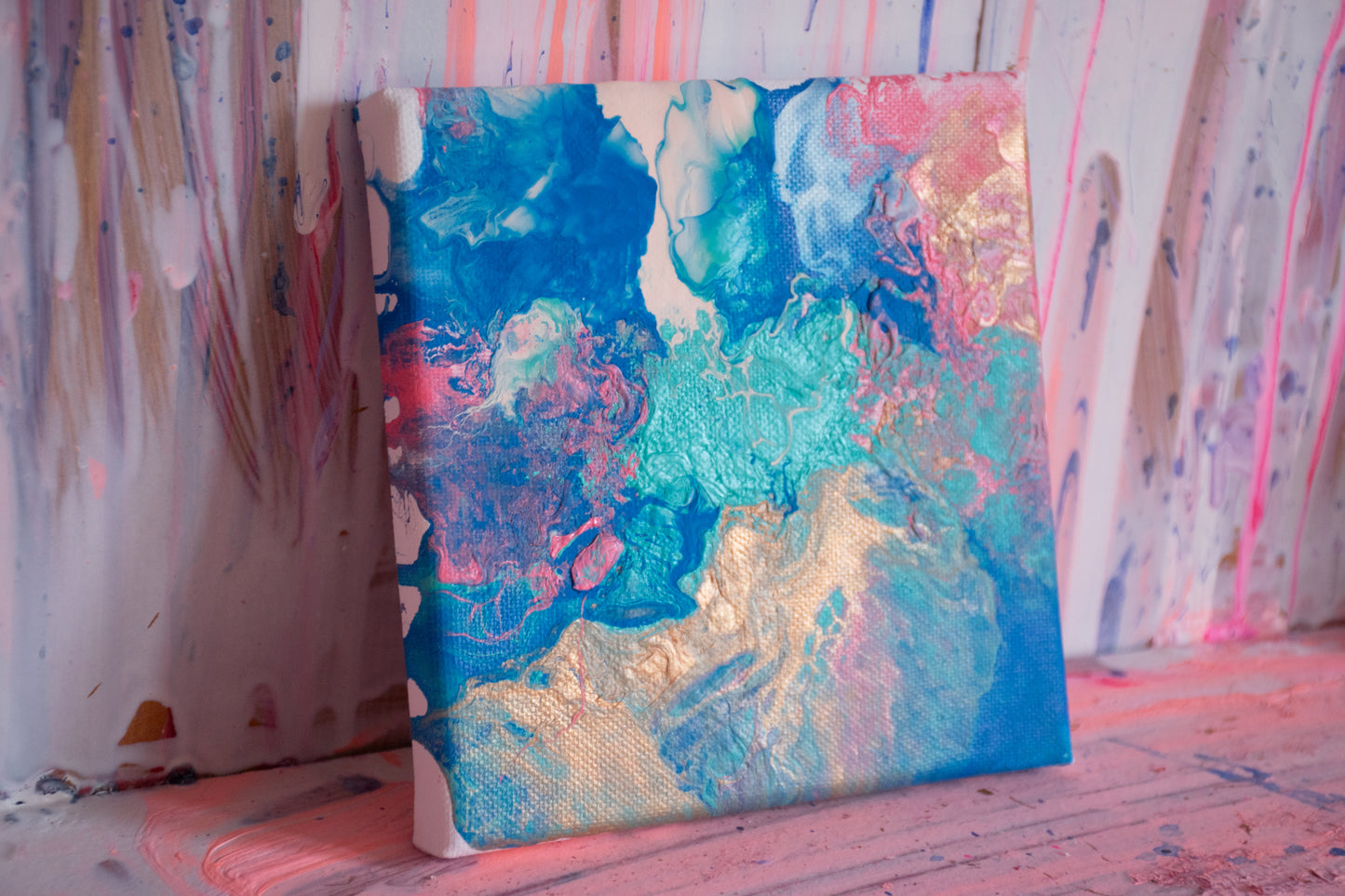 Ocean Eyes - Original Small Abstract Painting