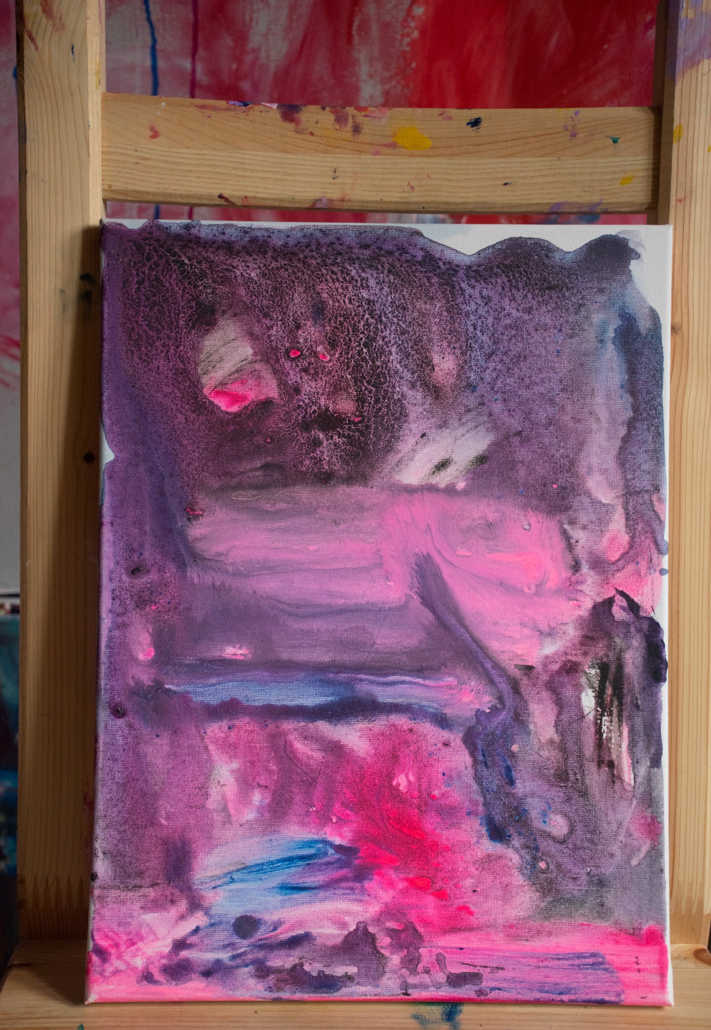 Rhapsody in Pink and Plum Original Painting