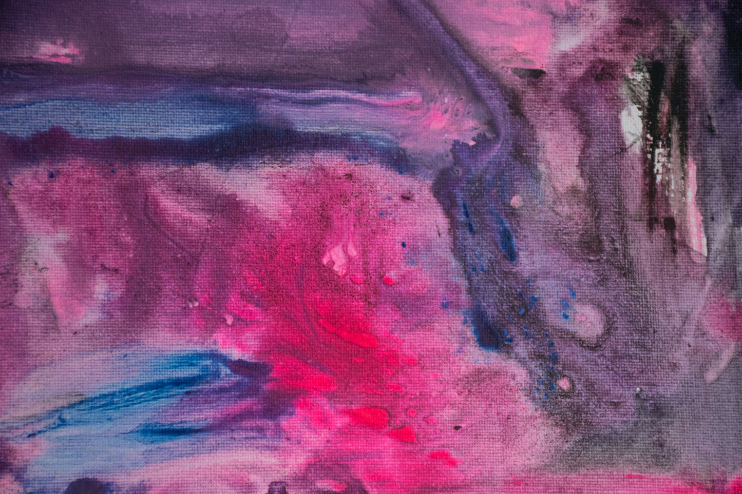Rhapsody in Pink and Plum Original Painting