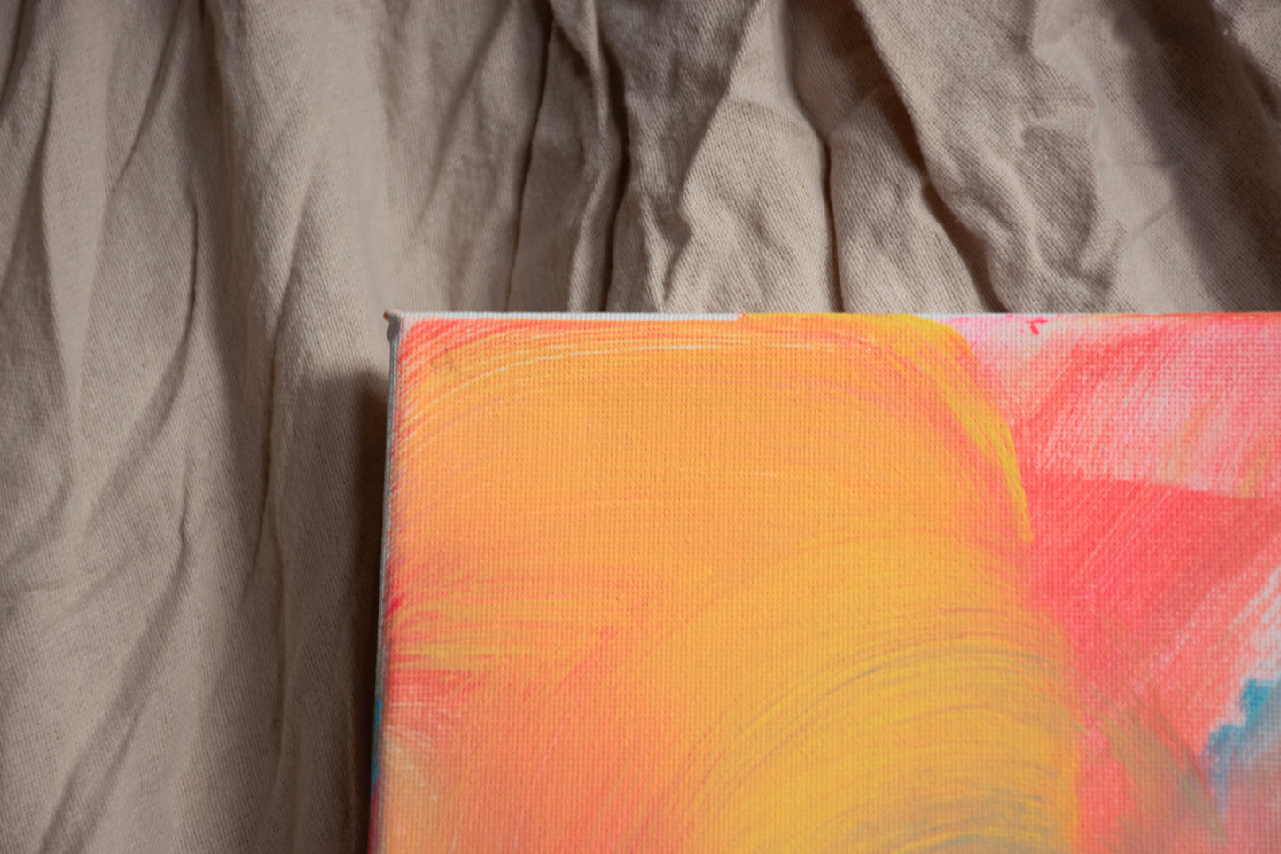Tranquility - Original Abstract Painting with Warm Tones