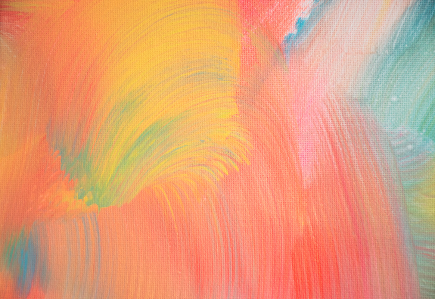 Tranquility - Original Abstract Painting with Warm Tones