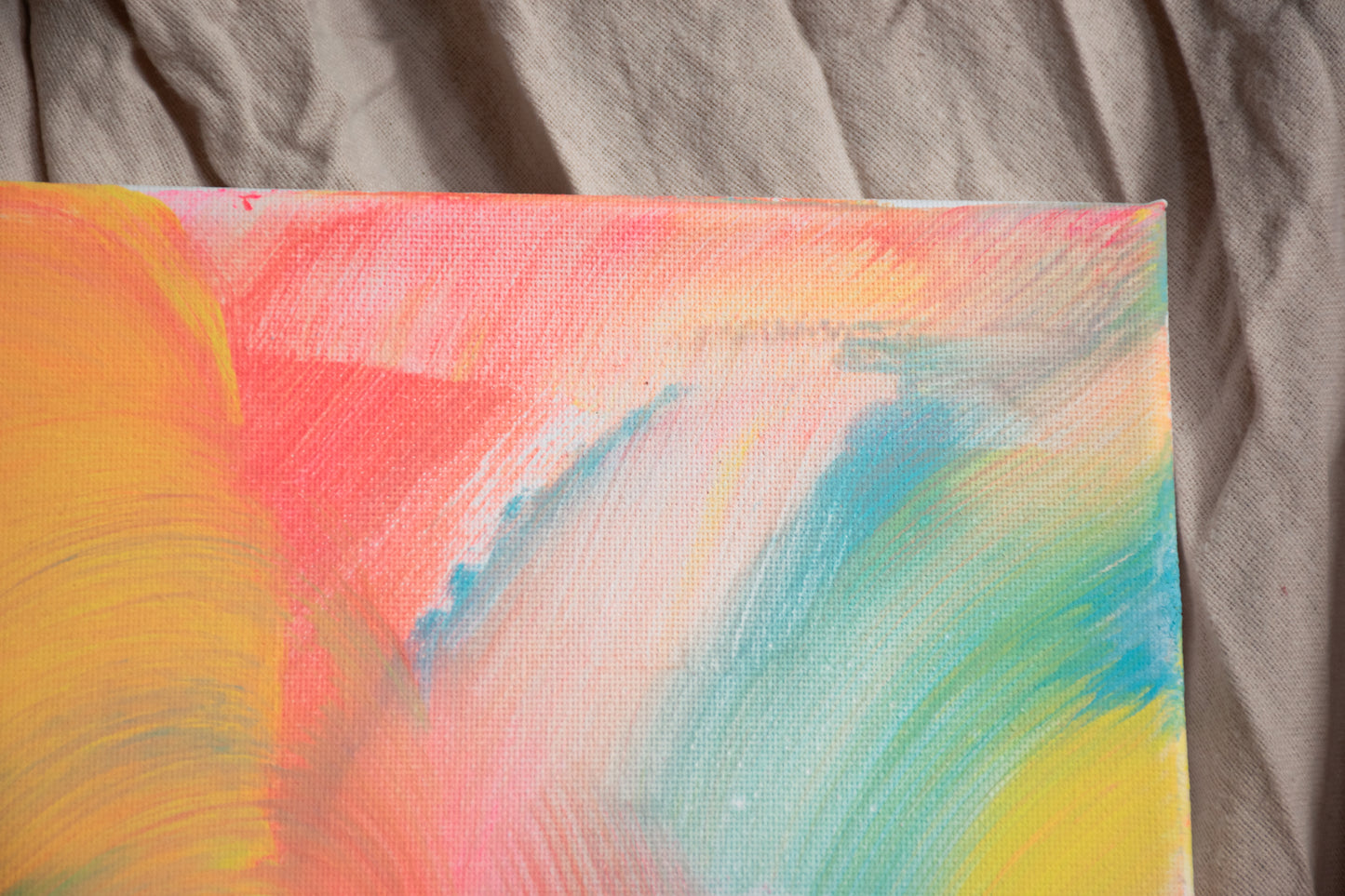 Tranquility - Original Abstract Painting with Warm Tones