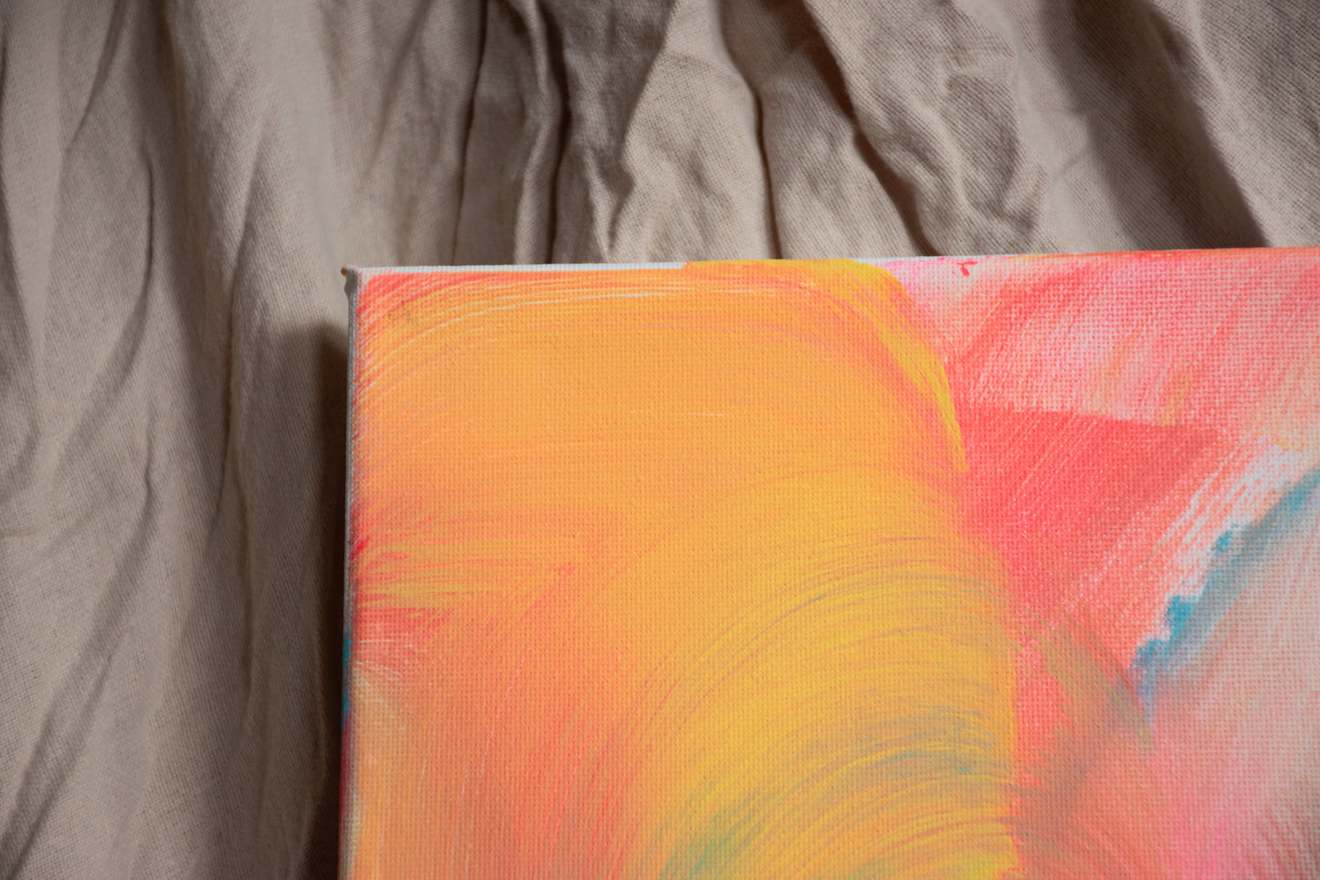 Tranquility - Original Abstract Painting with Warm Tones