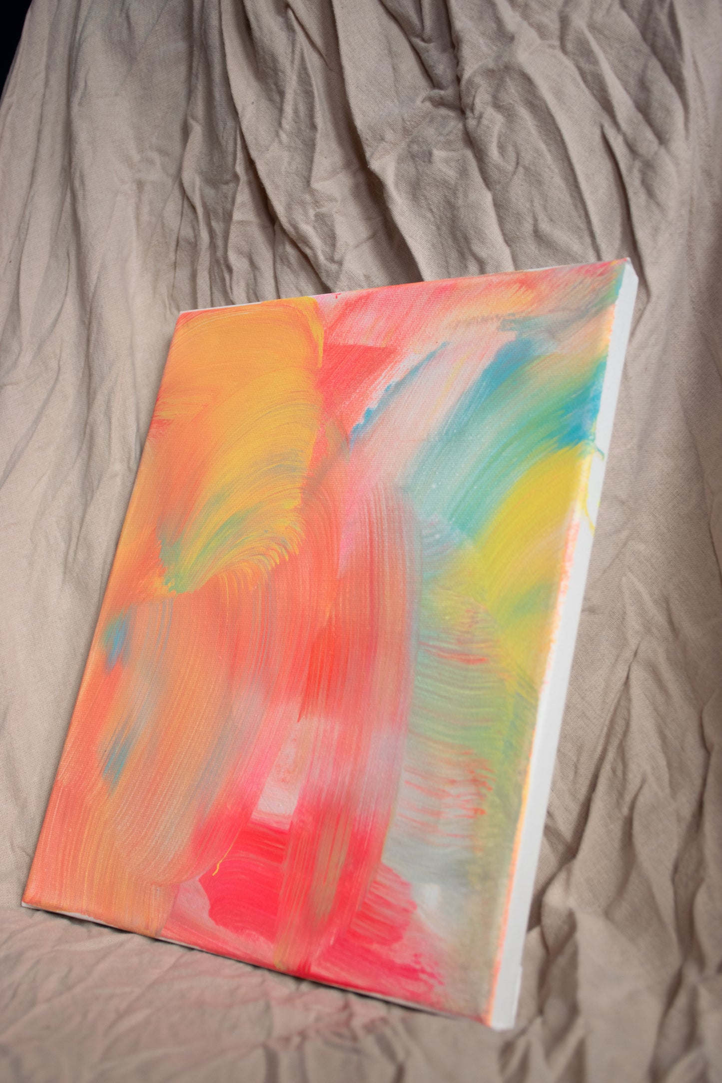 Tranquility - Original Abstract Painting with Warm Tones