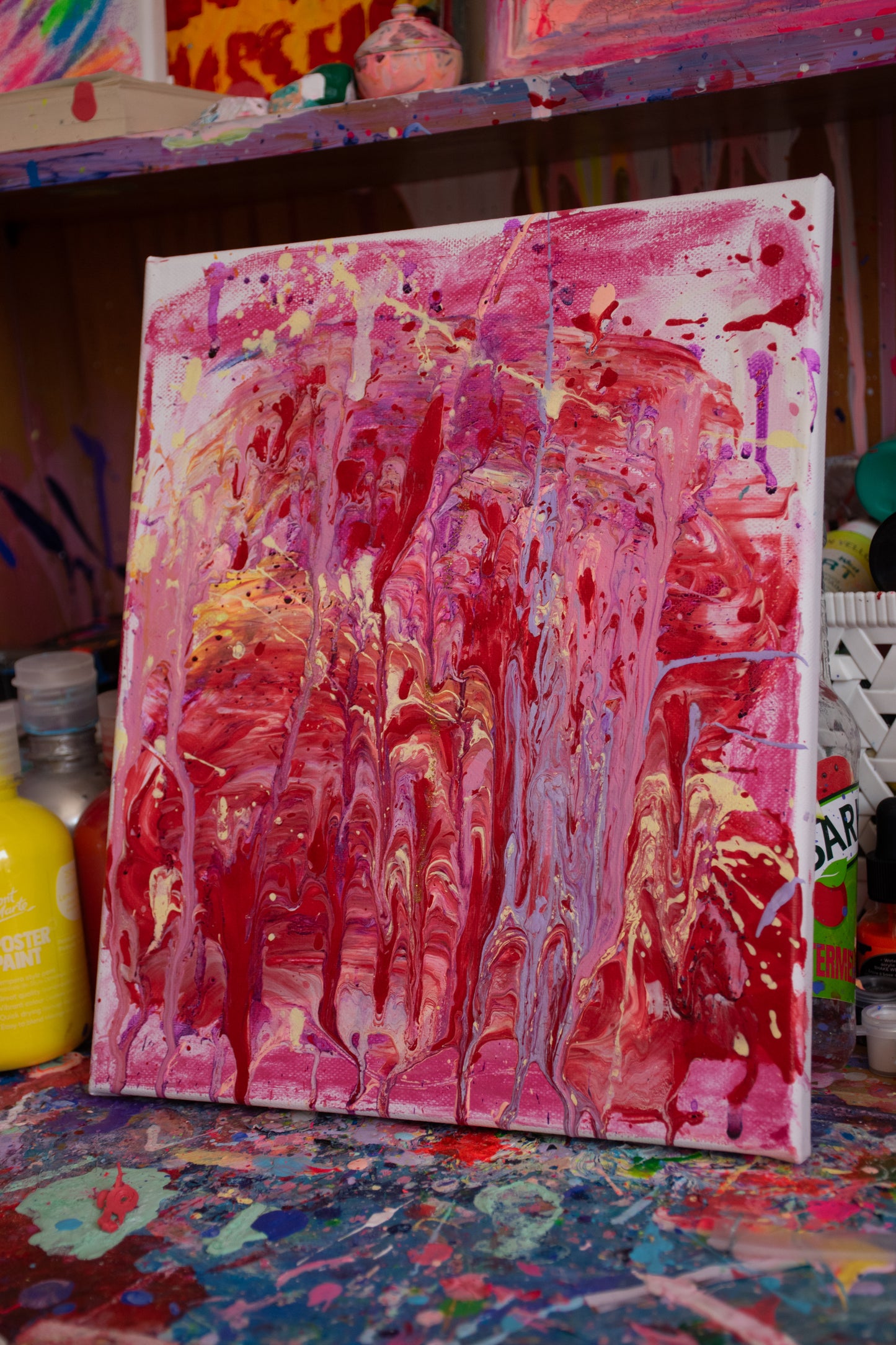 She's So Pretty, Your Princess Within - Original Abstract Painting With Exhibition History