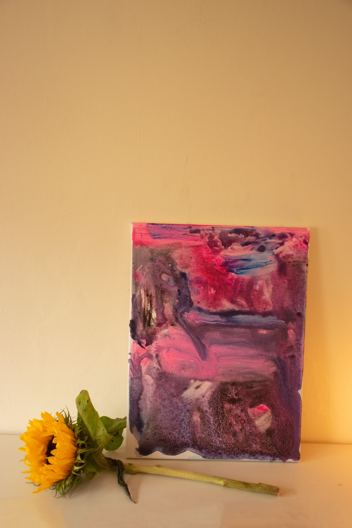 Rhapsody in Pink and Plum Original Painting