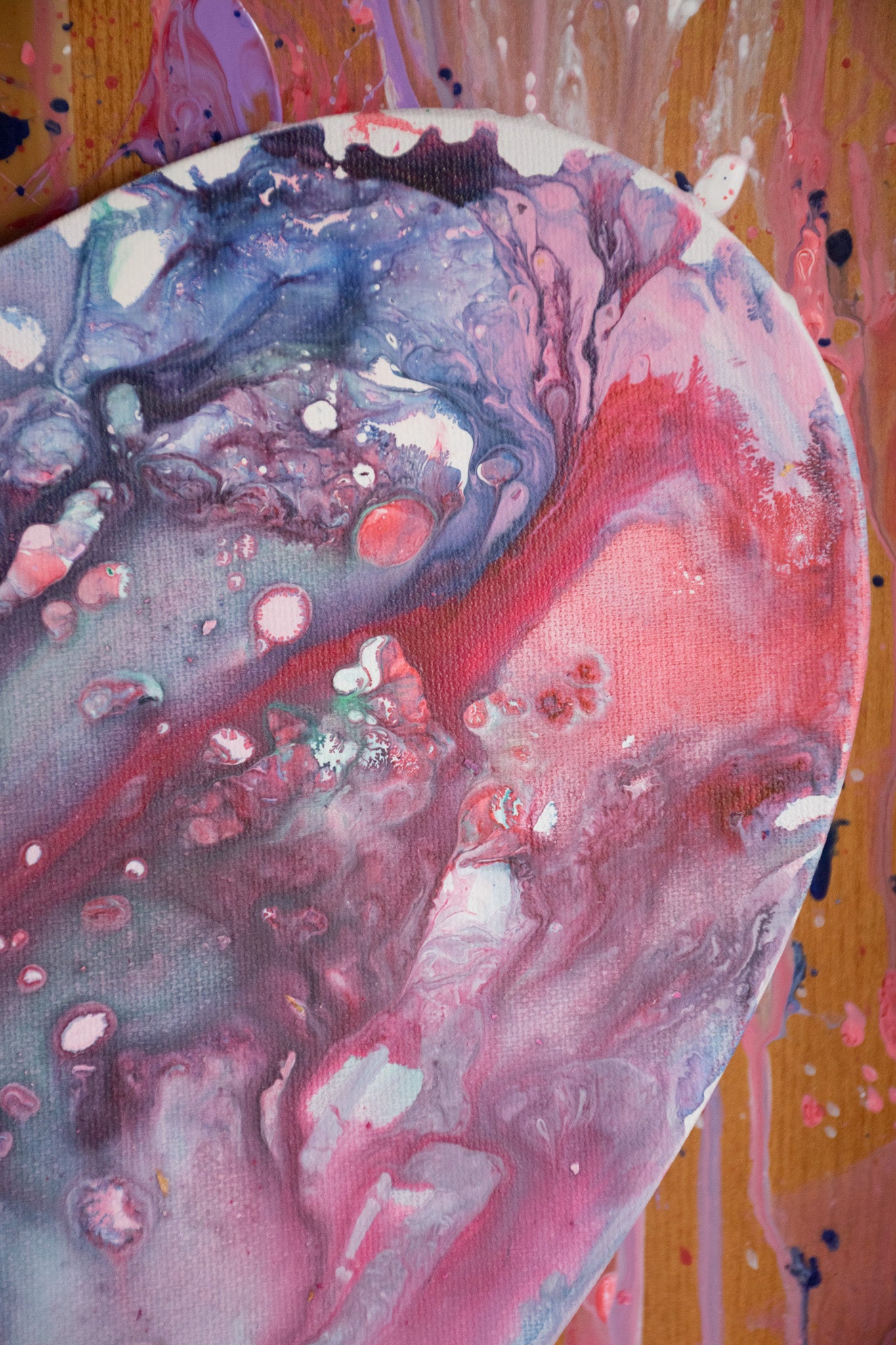 Obsession - Original Heart Shaped Painting