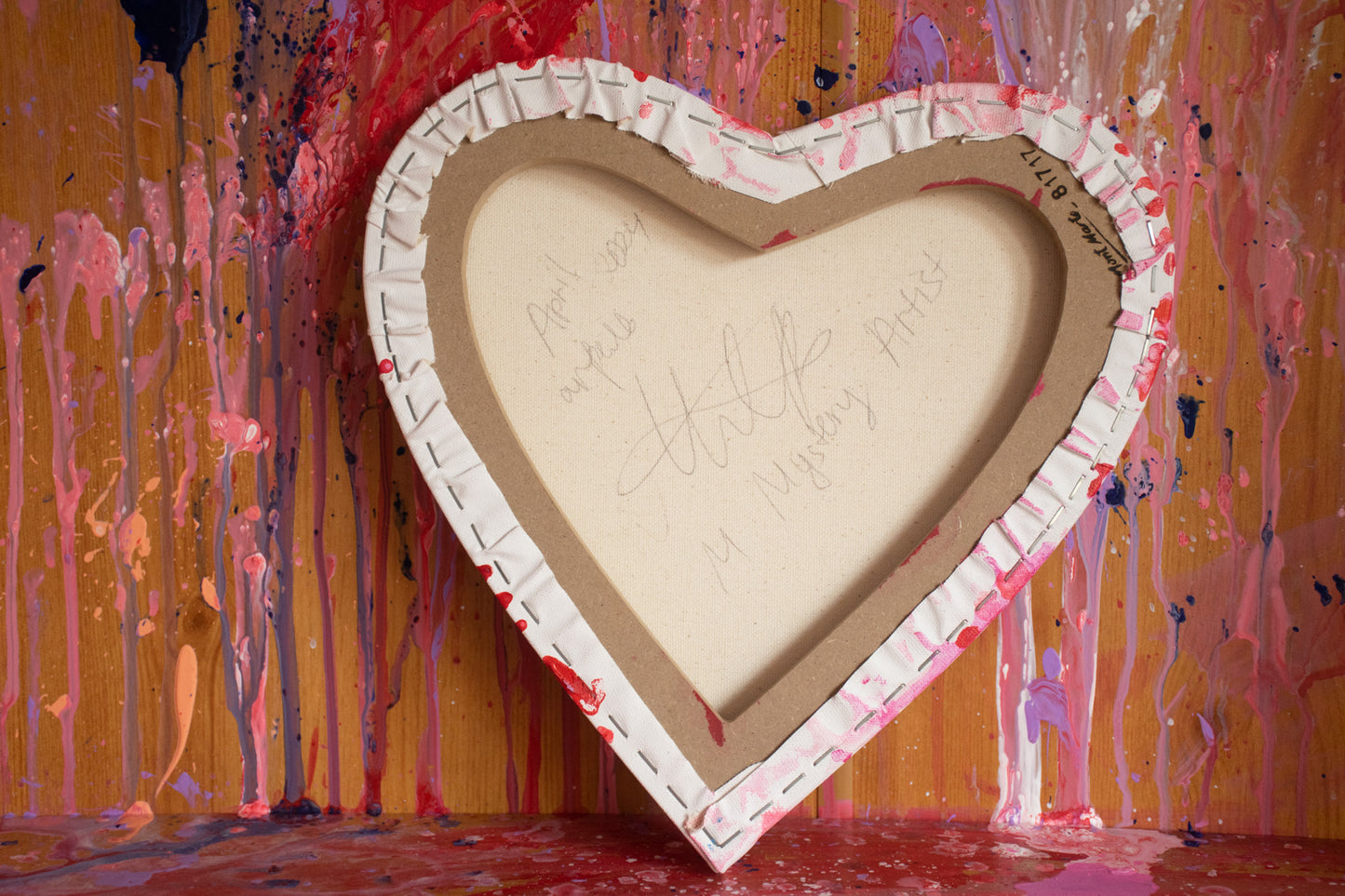 Desire– Original Heart-Shaped Abstract Painting