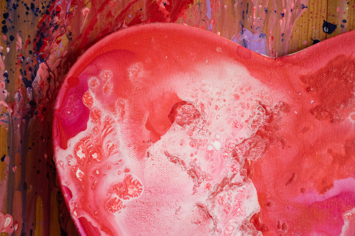 Desire– Original Heart-Shaped Abstract Painting