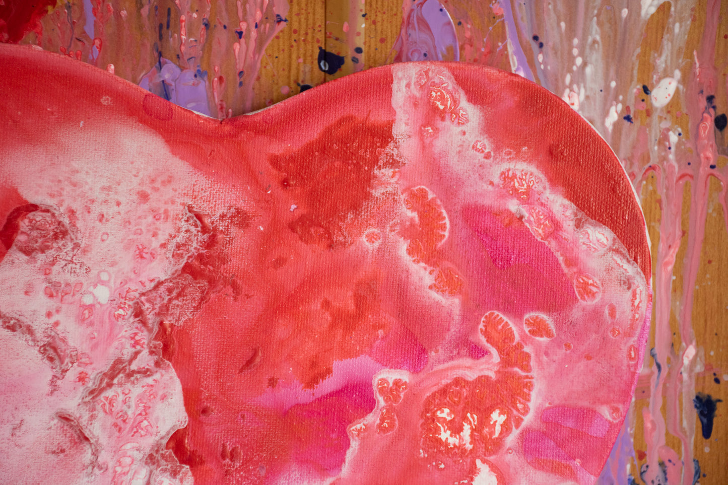 Desire– Original Heart-Shaped Abstract Painting