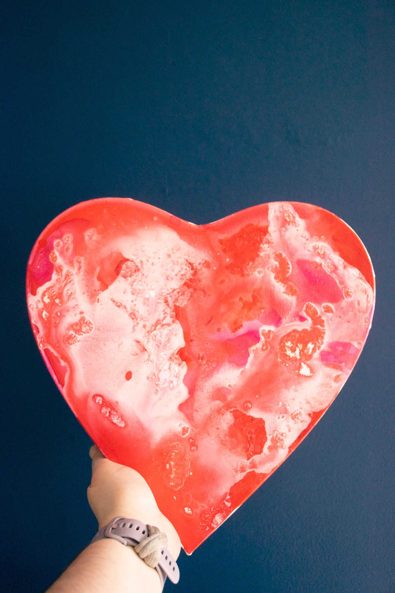 Desire– Original Heart-Shaped Abstract Painting